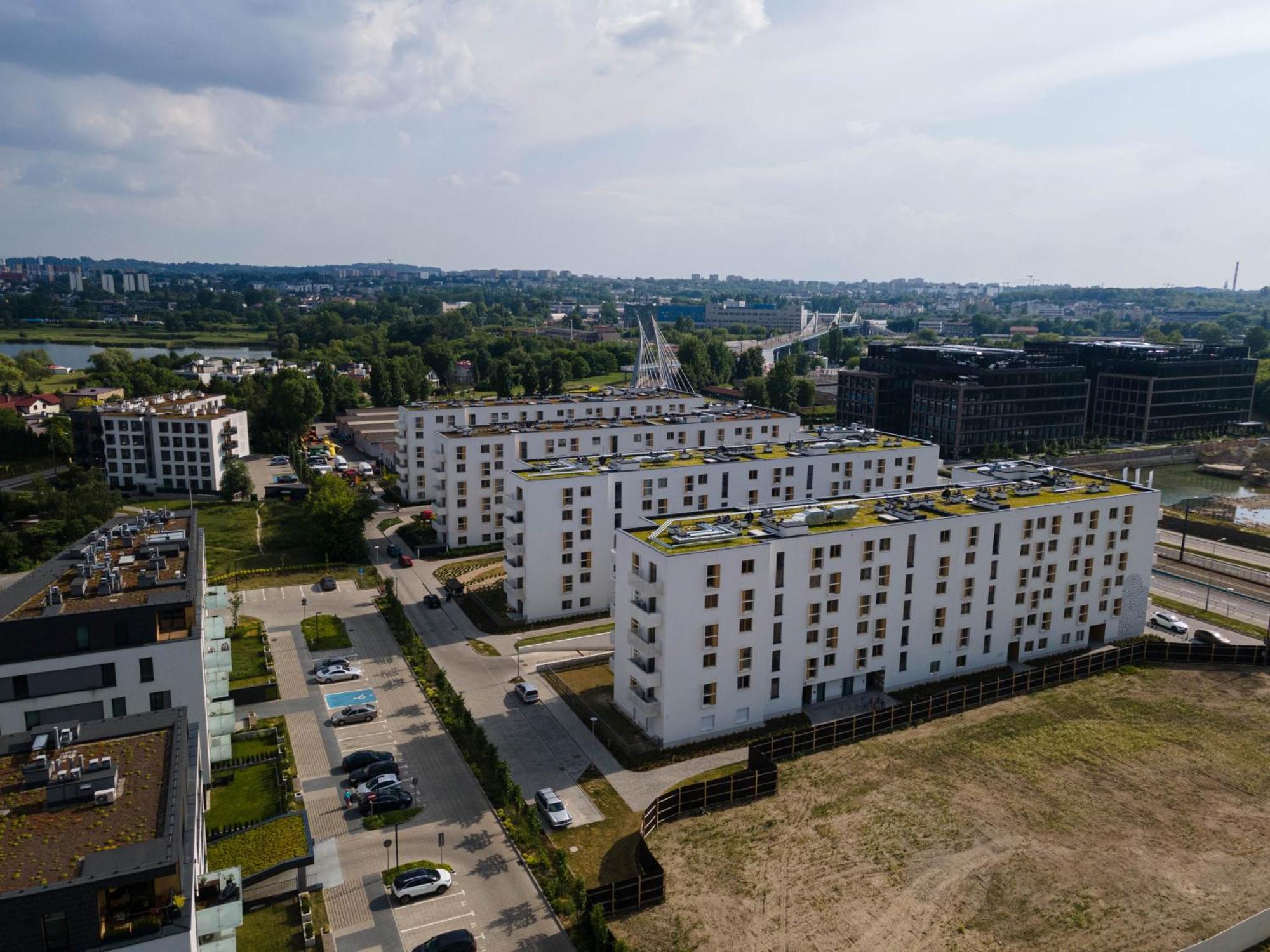Saska Park Apartments Краков Экстерьер фото