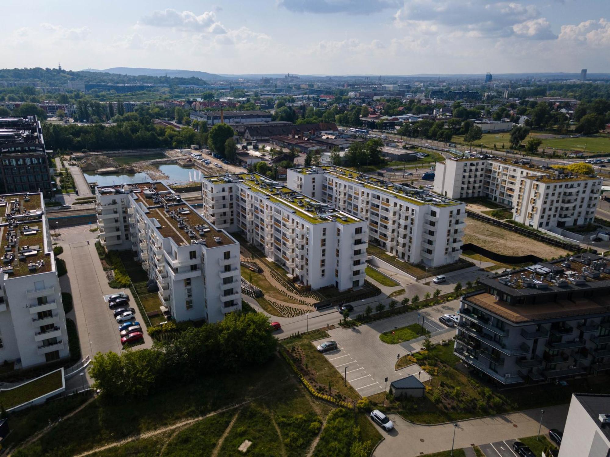 Saska Park Apartments Краков Экстерьер фото