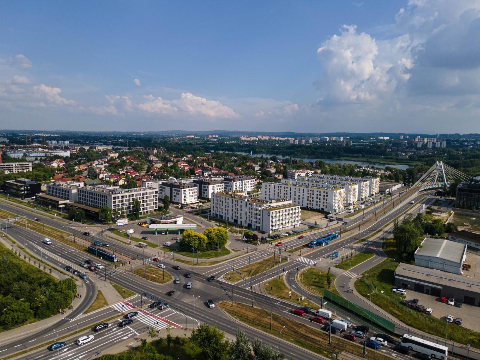 Saska Park Apartments Краков Экстерьер фото